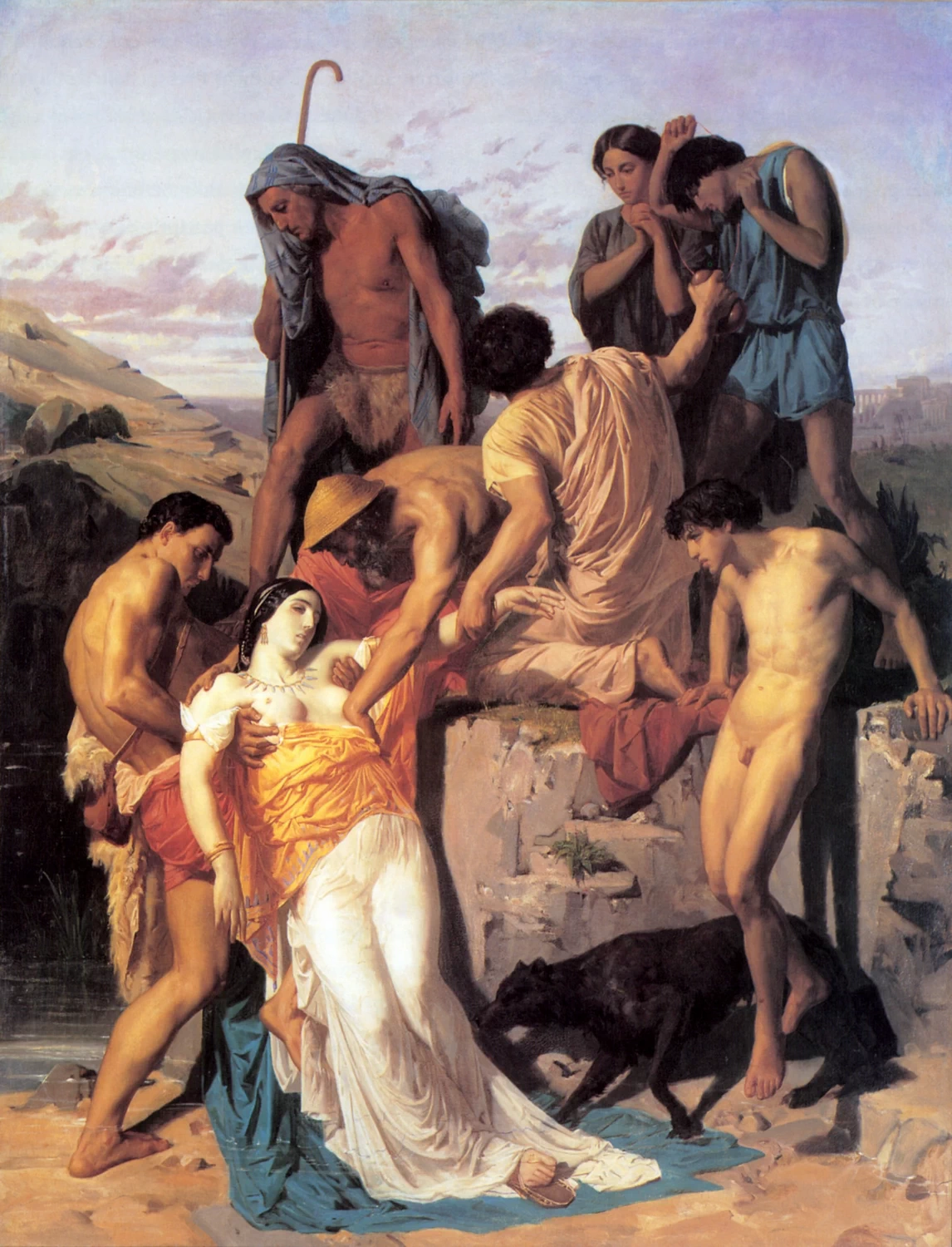 Zenobia trovata dai pastori sulle rive del fiume Arasse - Beaux, Arts de Paris